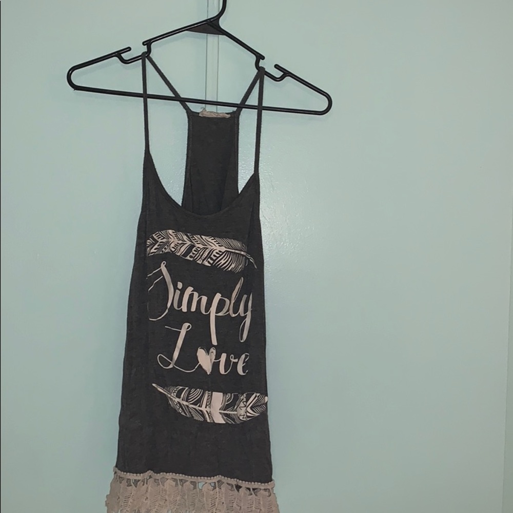 Great tank top with “simply love” on it